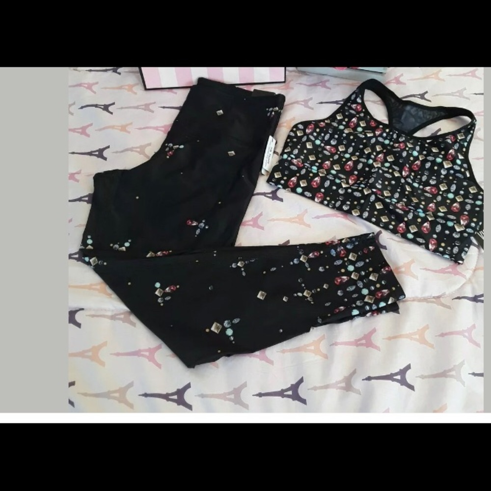 Victoria Secret Sport Bra & Leggings SET 2pc NWT